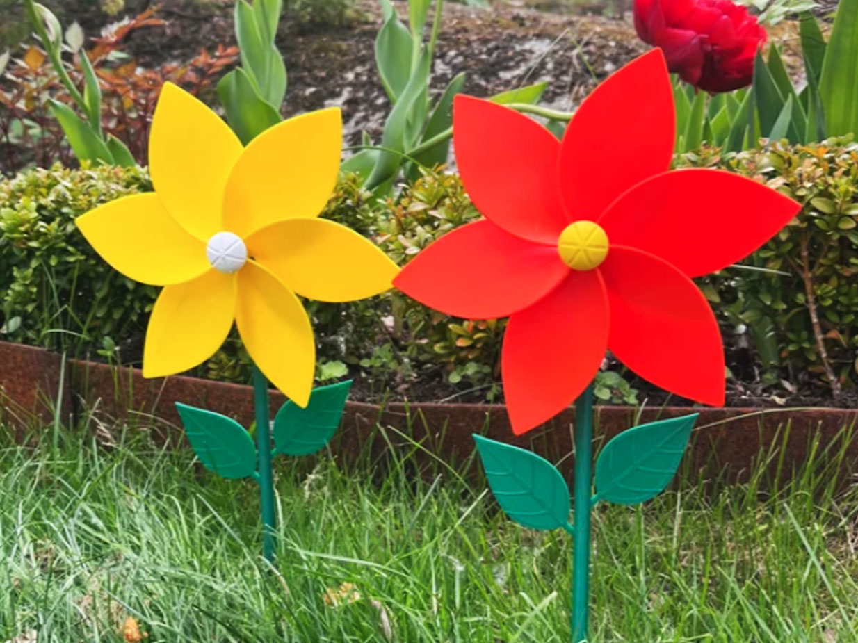 50 Useful 3D Printed Garden Tools and Accessories for 2026 6 flower Windmill 3d print