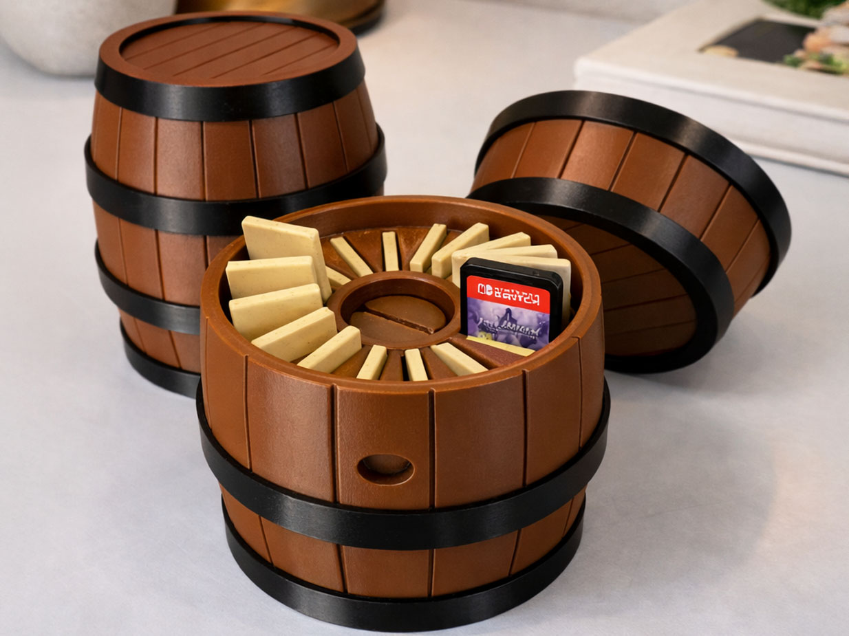 game holder donkey kong barrel 3d print