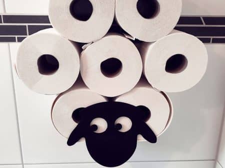 Sheep Toilet Roll Holder 3d print