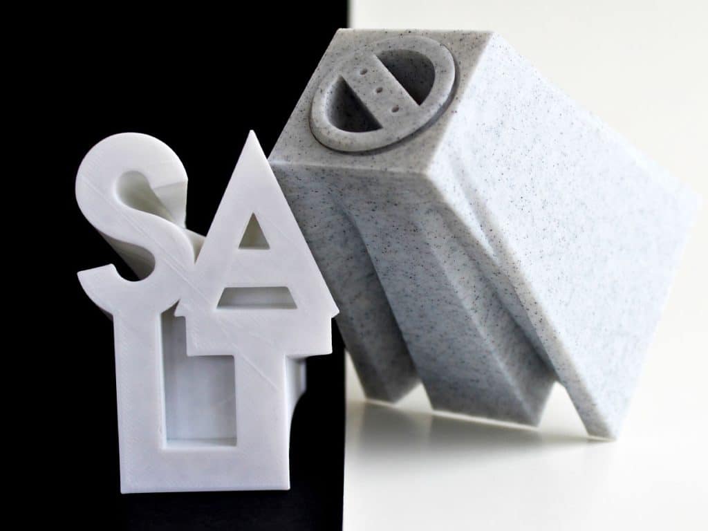 text salt and pepper shakers 3d print