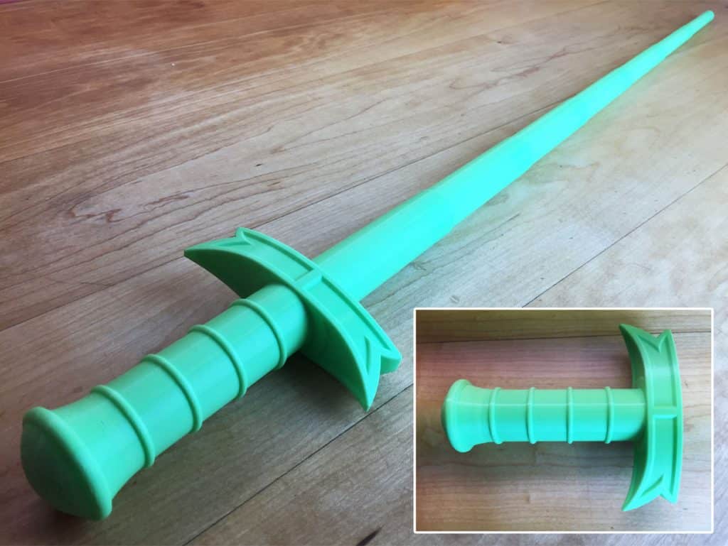 3d printed collapseible sword