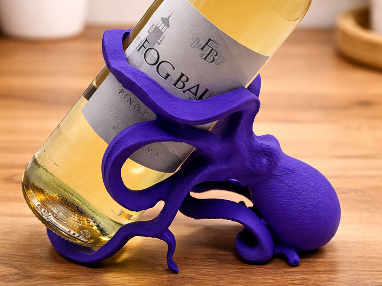 Octopus Wine Bottle Holder​ stl file