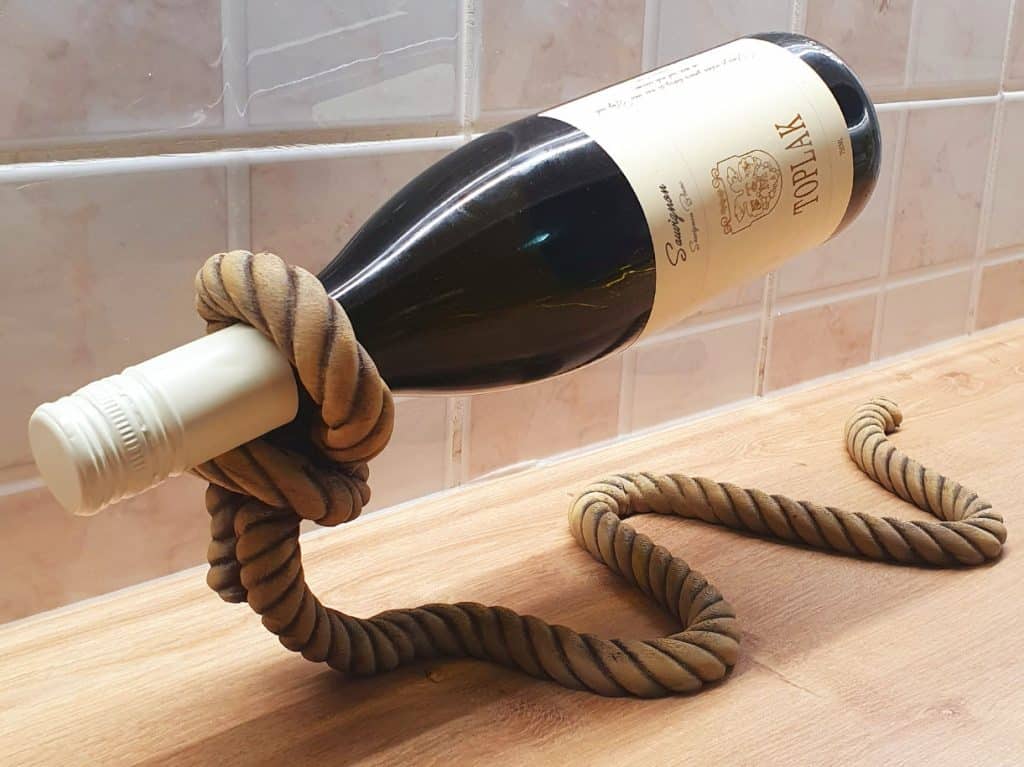 3d printed Rope Wine Holder