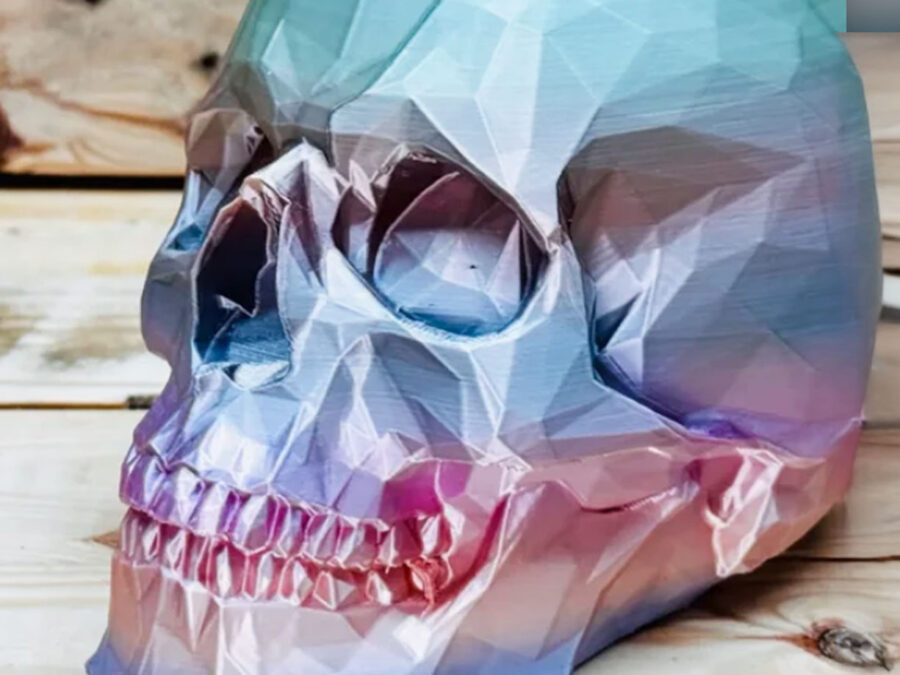 Low Poly Skull 3d print - Kickass 3D Prints Low Poly Skull 3d print