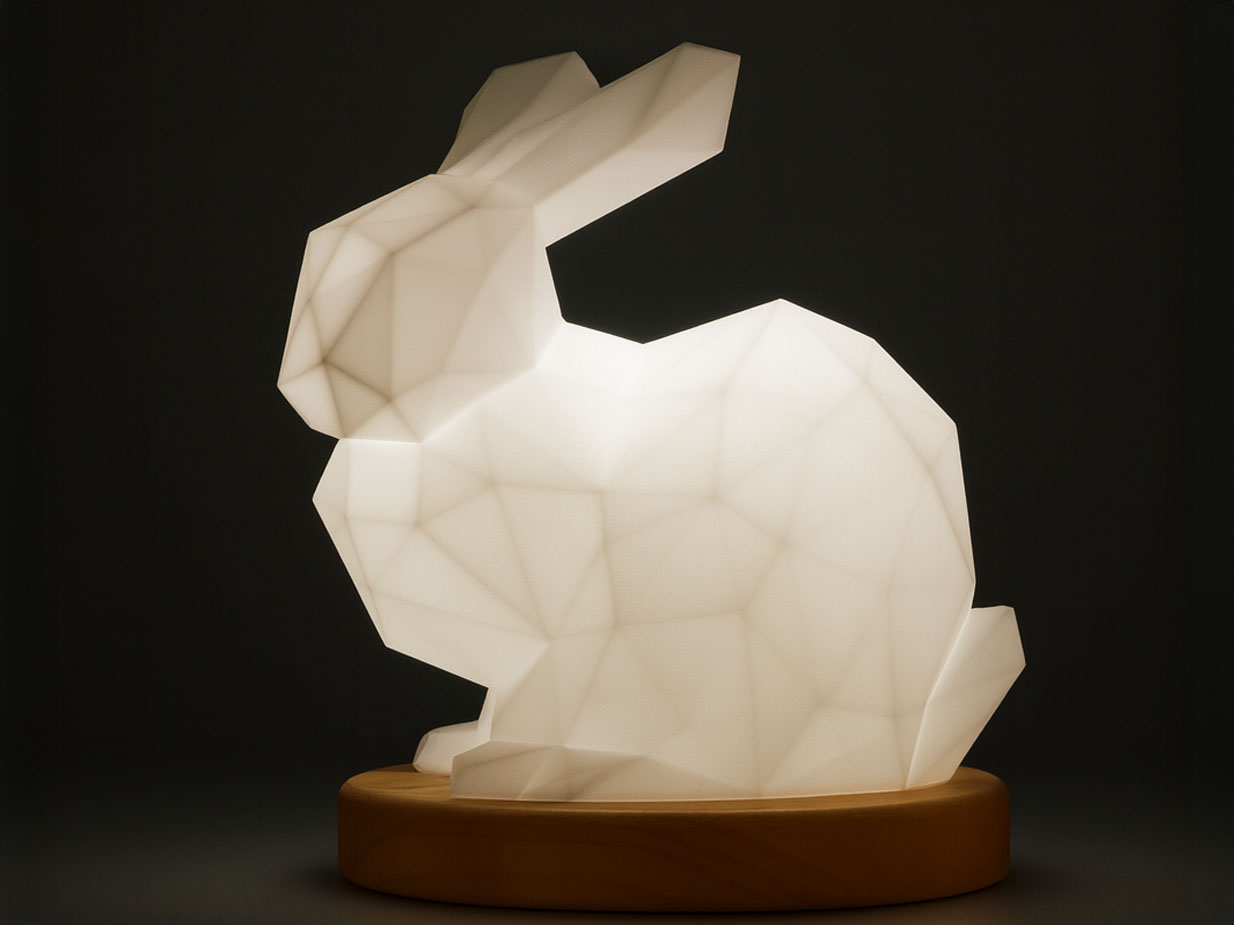 50 Easy Low Poly 3D Prints for Beginners in 2026 9 Low Poly Stanford Bunny 3d model
