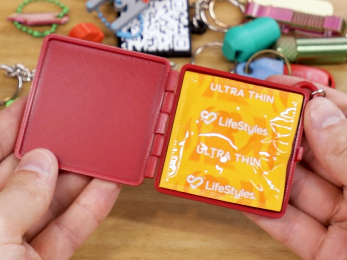 Condom Box Keychain STL File