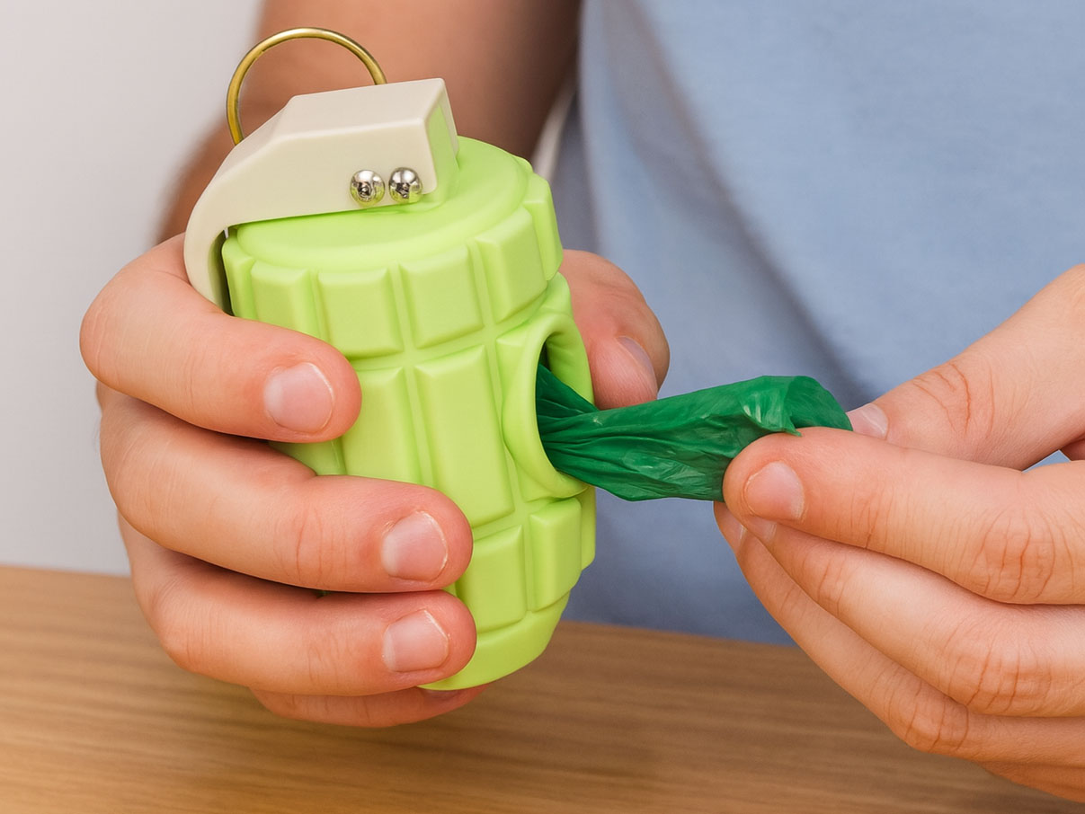 Grenade Dog Bag Holder 3D Print