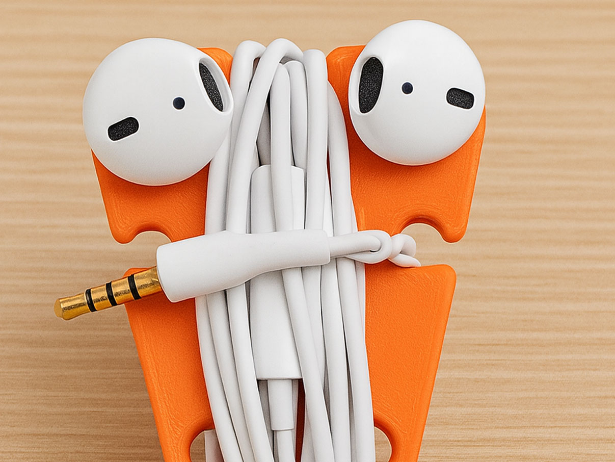 Headphone Wrap Holder 3D Print