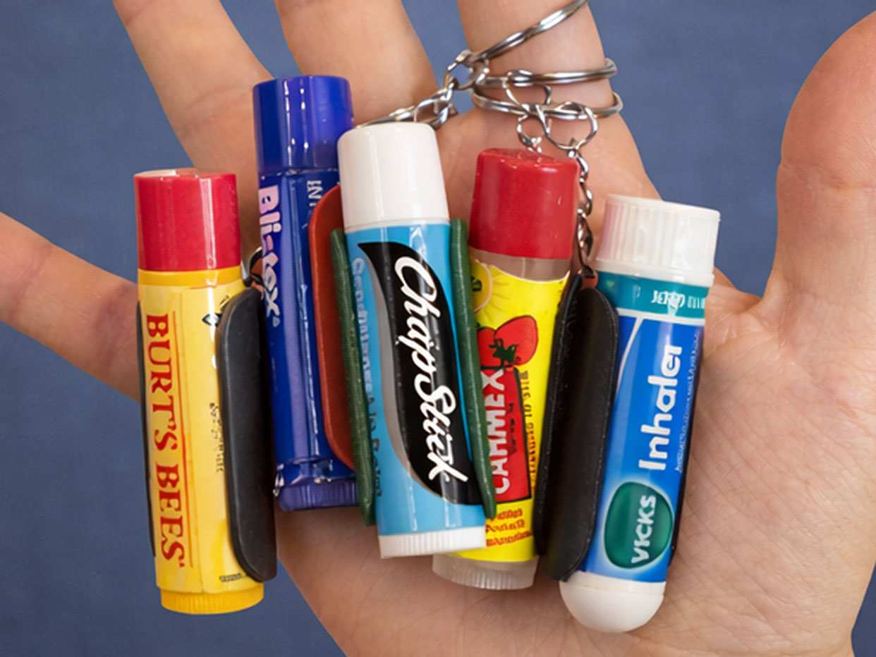 Lip Balm Holder Keychain​ stl file