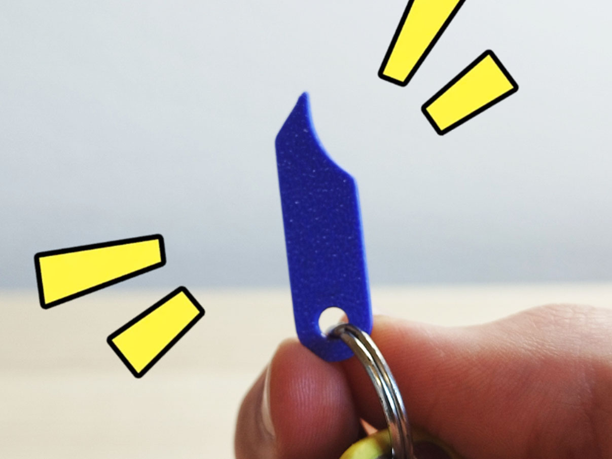 Nail Pick Keychain 3D Model