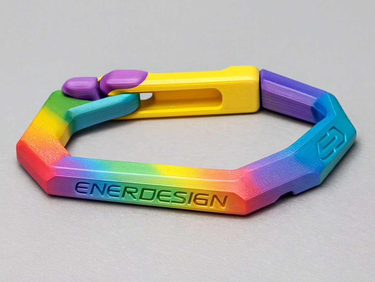 Origami Carabiner 3D Model