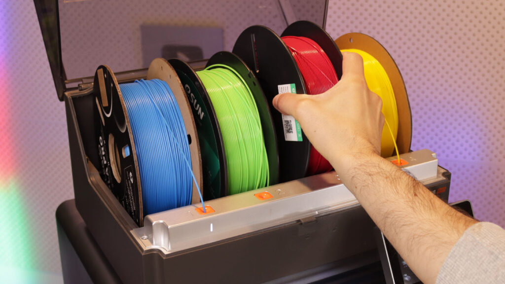 Anycubic Kobra S1 Combo ACE Pro multi-colour filament system with four filament spools